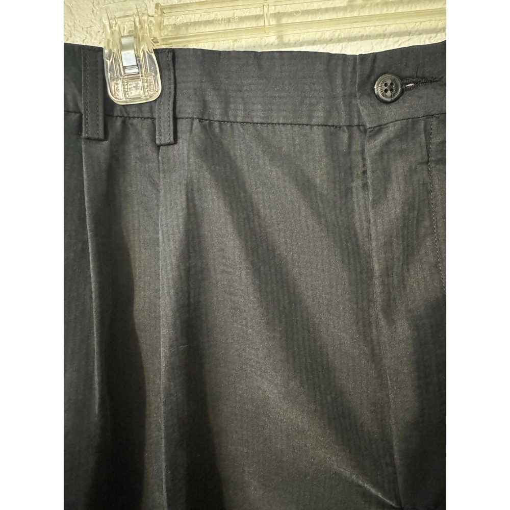 Turnbury Mens Pleated‎ Golf Shorts Size 40 Black Poly Rayon Blend Casual - Picture 3 of 7